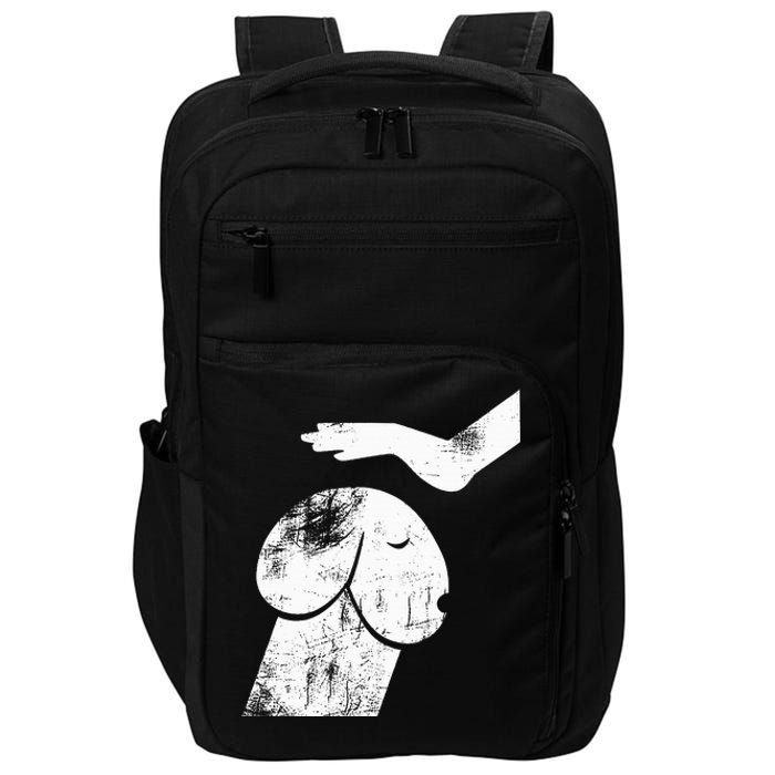 Funny Dog Dirty Mind Retro Vintage Humor Gift Impact Tech Backpack