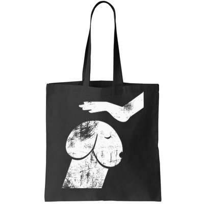 Funny Dog Dirty Mind Retro Vintage Humor Gift Tote Bag