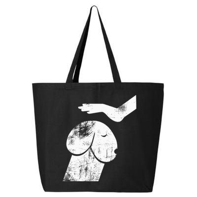 Funny Dog Dirty Mind Retro Vintage Humor Gift 25L Jumbo Tote