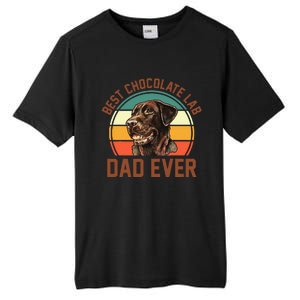 Fathers Day Dog Lover Daddy Best Chocolate Lab Dad Ever Tall Fusion ChromaSoft Performance T-Shirt