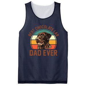 Fathers Day Dog Lover Daddy Best Chocolate Lab Dad Ever Mesh Reversible Basketball Jersey Tank