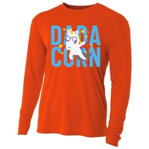 Father's Day Dadacorn Unicorn Fatherhood Gift Cooling Performance Long Sleeve Crew