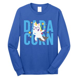 Father's Day Dadacorn Unicorn Fatherhood Gift Long Sleeve Shirt