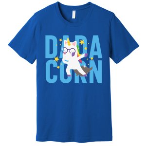 Father's Day Dadacorn Unicorn Fatherhood Gift Premium T-Shirt