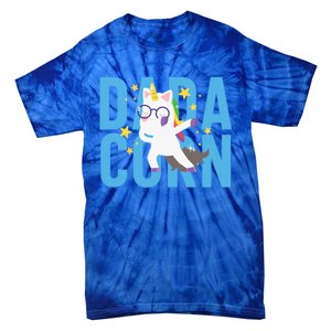 Father's Day Dadacorn Unicorn Fatherhood Gift Tie-Dye T-Shirt