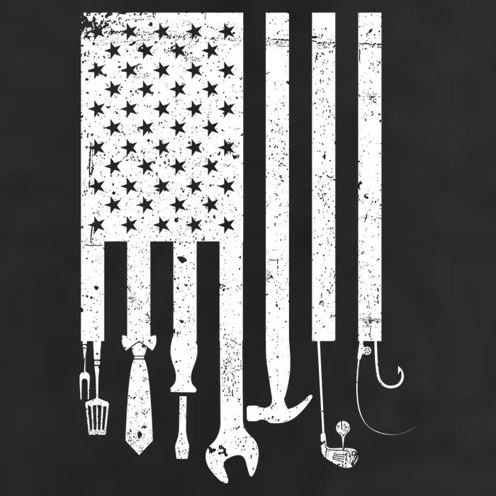 Father's Day Dad Tools USA American Flag Cool Comfort Performance Bucket Hat
