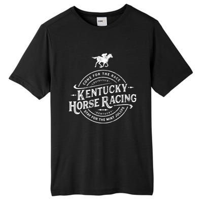 Funny Derby Day Kentucky Horse Racing And Mint Juleps Gift Tall Fusion ChromaSoft Performance T-Shirt