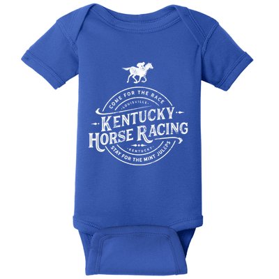 Funny Derby Day Kentucky Horse Racing And Mint Juleps Gift Baby Bodysuit