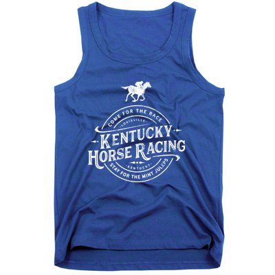 Funny Derby Day Kentucky Horse Racing And Mint Juleps Gift Tank Top