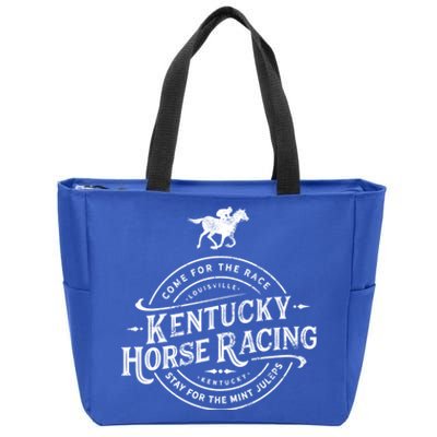 Funny Derby Day Kentucky Horse Racing And Mint Juleps Gift Zip Tote Bag