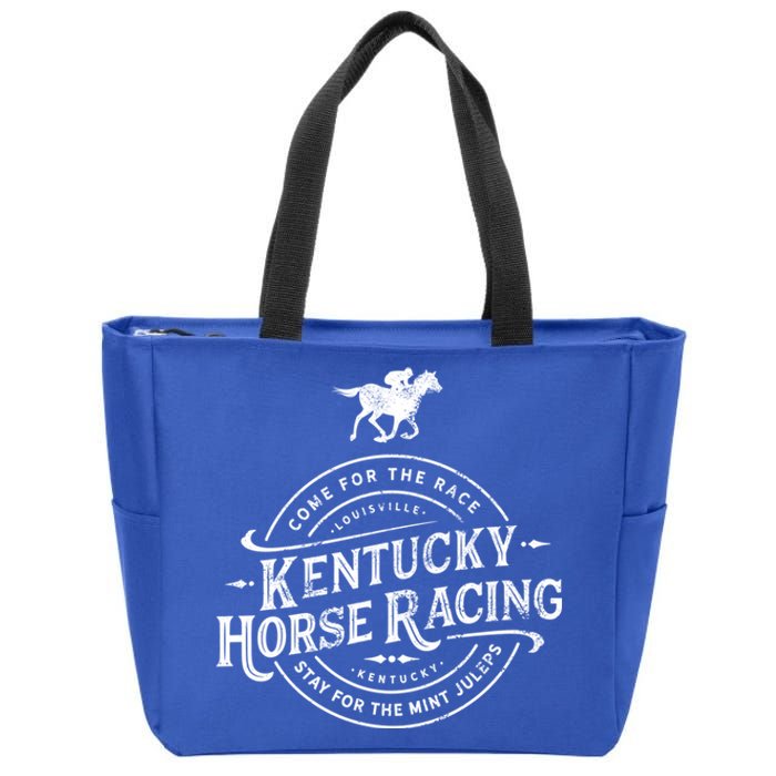 Funny Derby Day Kentucky Horse Racing And Mint Juleps Gift Zip Tote Bag