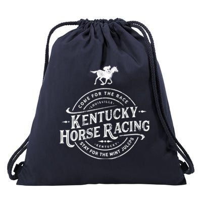 Funny Derby Day Kentucky Horse Racing And Mint Juleps Gift Drawstring Bag