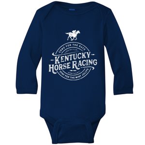 Funny Derby Day Kentucky Horse Racing And Mint Juleps Gift Baby Long Sleeve Bodysuit