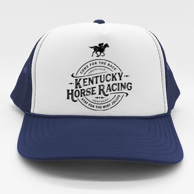 Funny Derby Day Kentucky Horse Racing And Mint Juleps Gift Trucker Hat