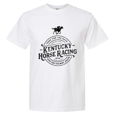 Funny Derby Day Kentucky Horse Racing And Mint Juleps Gift Garment-Dyed Heavyweight T-Shirt