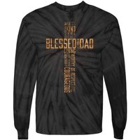 FatherS Day Dad Husband Blessed Dad Christian Tie-Dye Long Sleeve Shirt