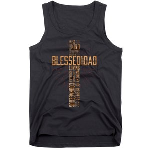 FatherS Day Dad Husband Blessed Dad Christian Tank Top