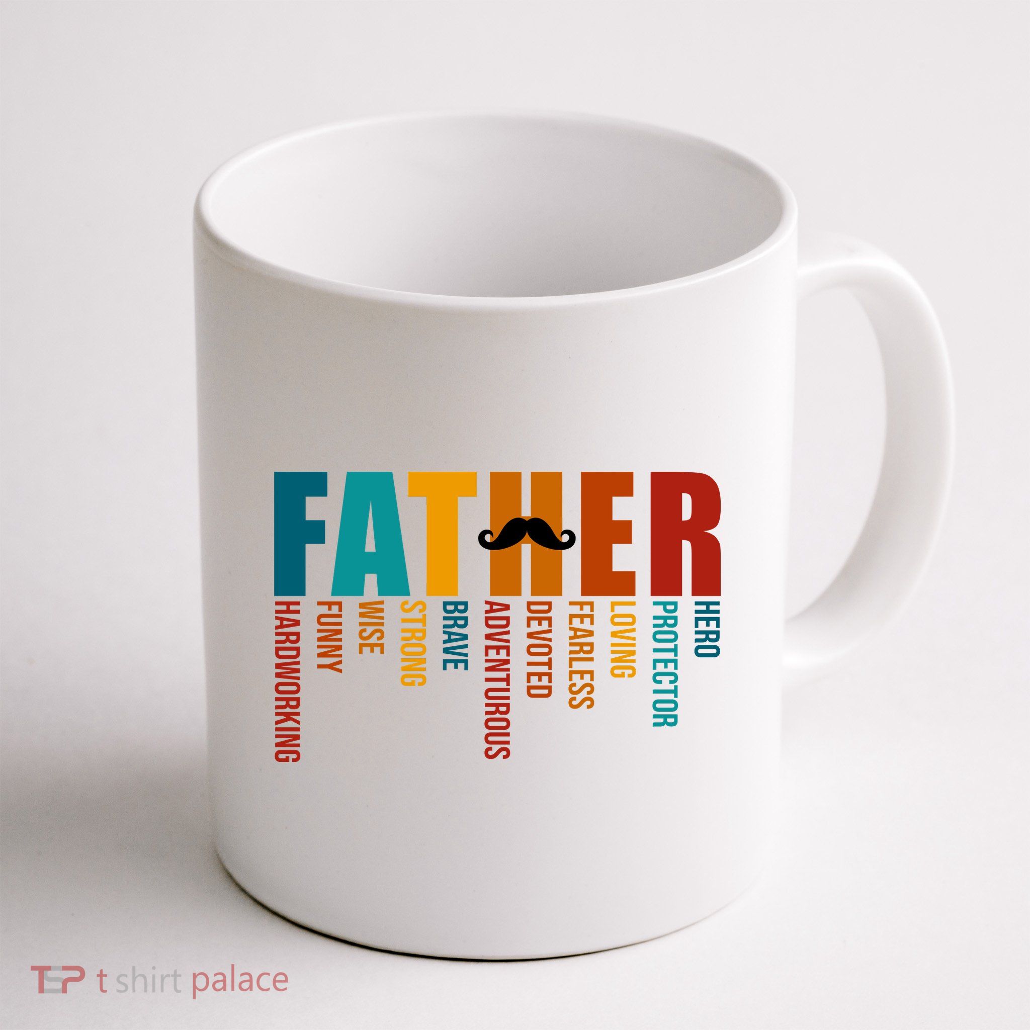 Funny Dad Definition Fathers Day Mustache Mug