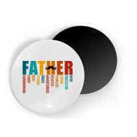 Funny Dad Definition Fathers Day Mustache Magnet
