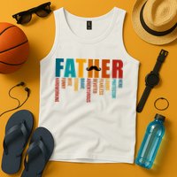 Funny Dad Definition Fathers Day Mustache Tank Top