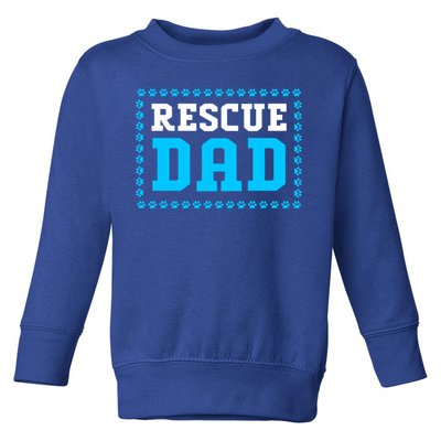 Fathers Day Dog Lover Rescue Dog Dad Meaningful Gift Toddler Sweatshirt