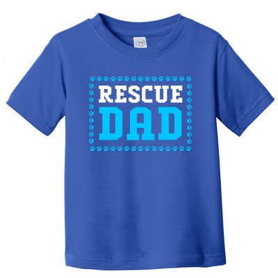 Fathers Day Dog Lover Rescue Dog Dad Meaningful Gift Toddler T-Shirt