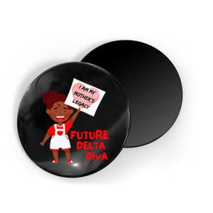 Future Delta Diva Black Sorority 1913 Magnet