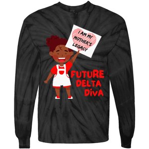 Future Delta Diva Black Sorority 1913 Tie-Dye Long Sleeve Shirt