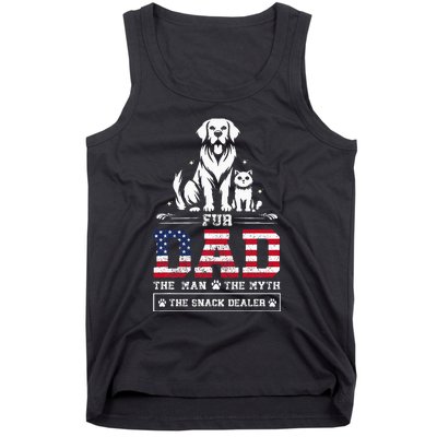 Fur Dad Dog Cat Dog Fathers Day Tank Top