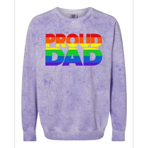 Fur Dad Dog Cat Dog Fathers Day Colorblast Crewneck Sweatshirt