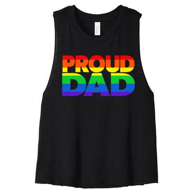 Fur Dad Dog Cat Dog Fathers Day Women's Racerback Cropped Tank