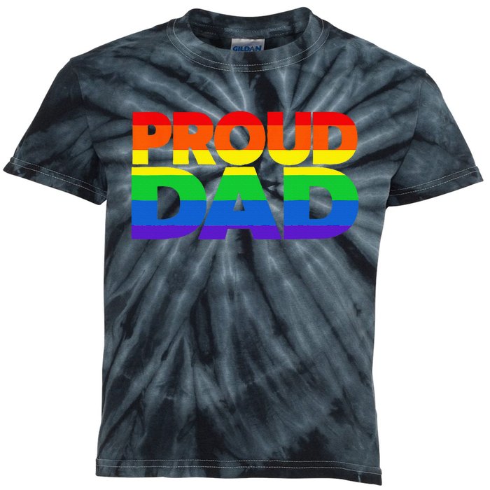 Fur Dad Dog Cat Dog Fathers Day Kids Tie-Dye T-Shirt