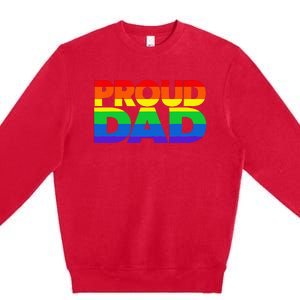 Fur Dad Dog Cat Dog Fathers Day Premium Crewneck Sweatshirt