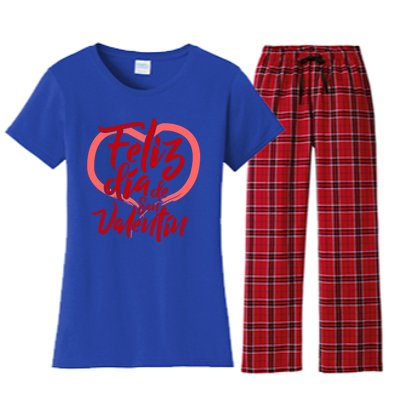 Feliz Dia De San Valentin Gift Women's Flannel Pajama Set