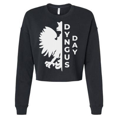 Funny Dyngus Day S Polska Eagle Polish Smigus Dyngus Cropped Pullover Crew
