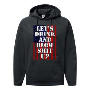 Fireworks Day Drinking Performance Fleece Hoodie