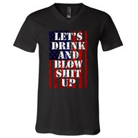 Fireworks Day Drinking V-Neck T-Shirt