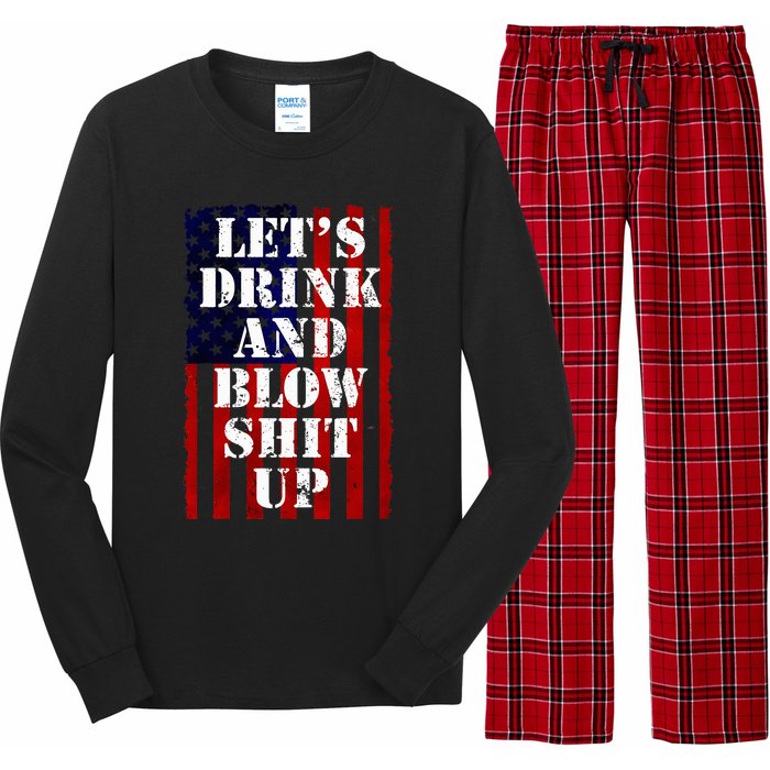 Fireworks Day Drinking Long Sleeve Pajama Set