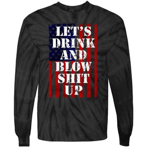 Fireworks Day Drinking Tie-Dye Long Sleeve Shirt