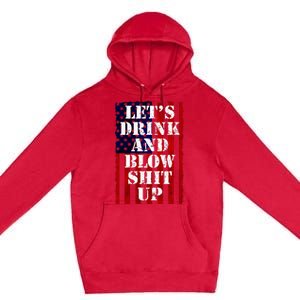 Fireworks Day Drinking Premium Pullover Hoodie