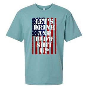 Fireworks Day Drinking Sueded Cloud Jersey T-Shirt