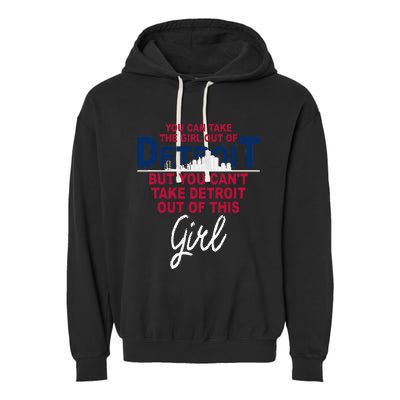 Funny Detroit Detroit Relocation From Detroit Garment-Dyed Fleece Hoodie