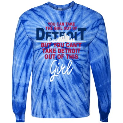 Funny Detroit Detroit Relocation From Detroit Tie-Dye Long Sleeve Shirt