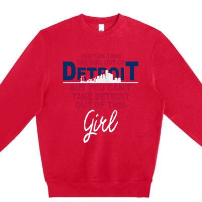 Funny Detroit Detroit Relocation From Detroit Premium Crewneck Sweatshirt