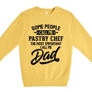 Fathers Day Design Pastry Chef Dad Cool Gift Premium Crewneck Sweatshirt