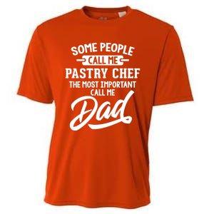 Fathers Day Design Pastry Chef Dad Cool Gift Cooling Performance Crew T-Shirt