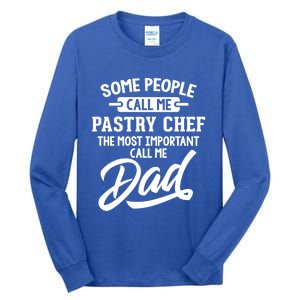 Fathers Day Design Pastry Chef Dad Cool Gift Tall Long Sleeve T-Shirt