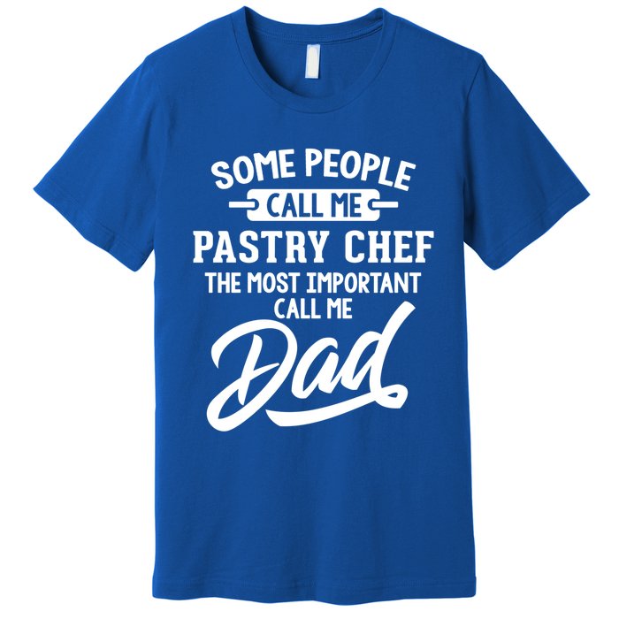 Fathers Day Design Pastry Chef Dad Cool Gift Premium T-Shirt