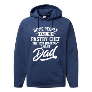 Fathers Day Design Pastry Chef Dad Cool Gift Performance Fleece Hoodie