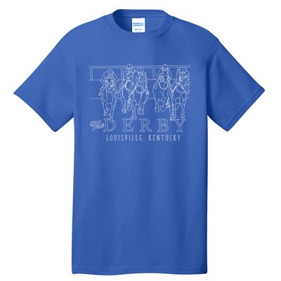 Funny Derby Day Louisville Kentucky Horse Racing Meaningful Gift Tall T-Shirt